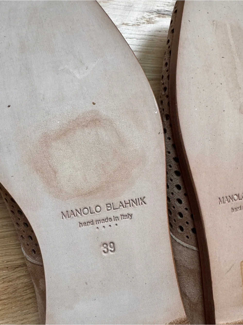 Manolo Blahnik Suede Leather Shoes- Size 39/ US 8